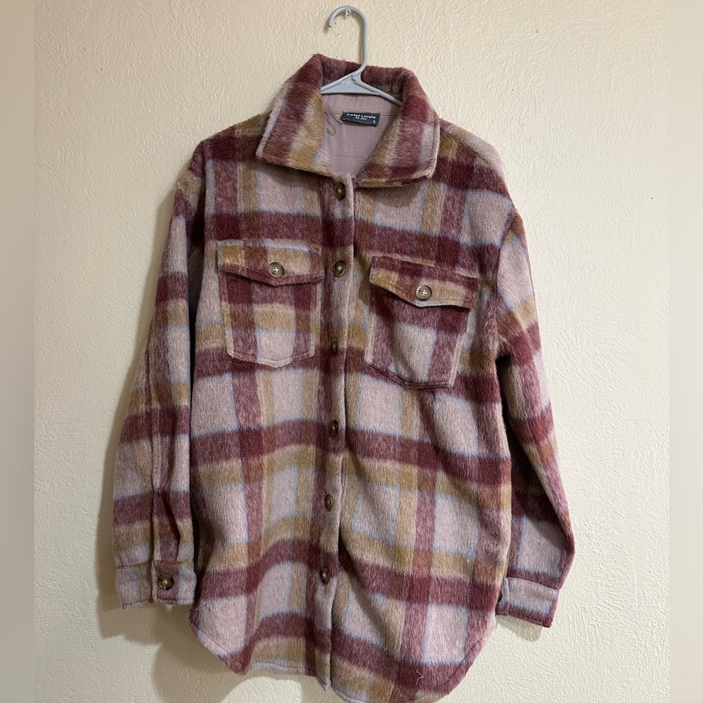 Sweet Lovely By Jen Plaid Jacket